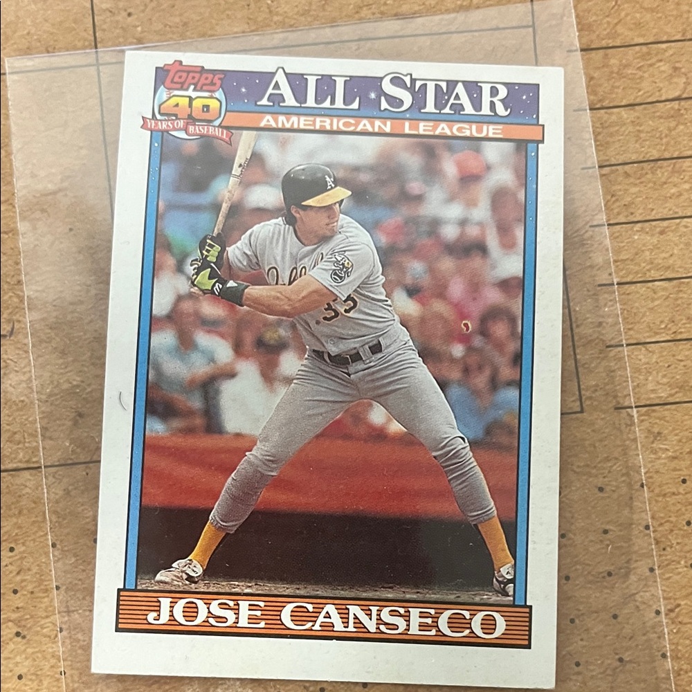 Topps All Star Card with Gray and Yellow Accents